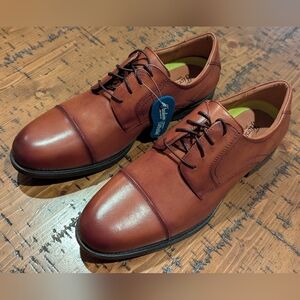 NWT- Florsheim sz.13.5 Wide Midtown Cap Toe Oxford Cognac